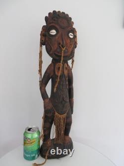 Ocean art, tribal art. Ancestor wooden sculpture Sepik River Papua New Guinea