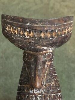 Oceanic Papua New Guinea Sepik River Pigment Bowl With Bird Design