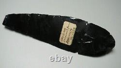 Oceanic Polynesian Papua New Guinea Admiralty Islands Obsidian Spear With Label