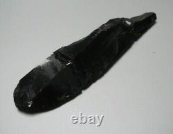 Oceanic Polynesian Papua New Guinea Admiralty Islands Obsidian Spear With Label