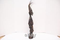 Oceanic Tribal Carved Ancestor Figure Statue Papua New Guinea Sepik River Wood