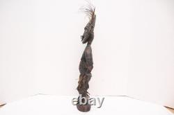 Oceanic Tribal Carved Ancestor Figure Statue Papua New Guinea Sepik River Wood