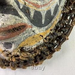 Oceanic Tribal Carved Wood Mask Papau New Guinea Sepik River Region 20th Century