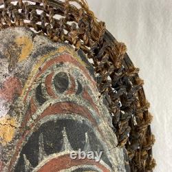 Oceanic Tribal Carved Wood Mask Papau New Guinea Sepik River Region 20th Century