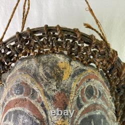 Oceanic Tribal Carved Wood Mask Papau New Guinea Sepik River Region 20th Century