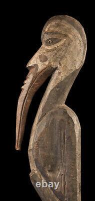 Oiseau calao, hornbill bird sepik carving, papua new guinea, oceanic art