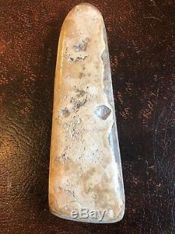 Old Antique Papua New Guinea Hard Stone Ceremonial Currency Axe Coin Art Club