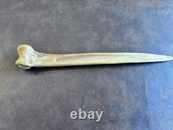 Old Bone Dagger From Papua New Guinea 1970's Era Cassowary Asmat Rare Original