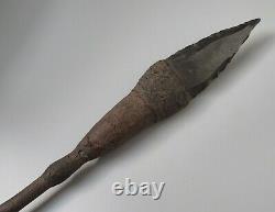 Old Oceanic Polynesian Papua New Guinea Admiralty Islands Hafted Obsidian Spear