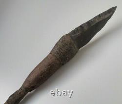 Old Oceanic Polynesian Papua New Guinea Admiralty Islands Hafted Obsidian Spear