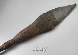 Old Oceanic Polynesian Papua New Guinea Admiralty Islands Hafted Obsidian Spear