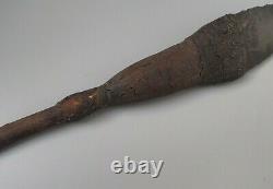 Old Oceanic Polynesian Papua New Guinea Admiralty Islands Hafted Obsidian Spear