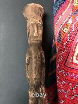 Old Papua New Guinea Abelam Carved Wooden Yam Peg / Stake Circa 1960s