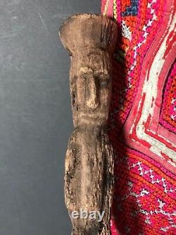 Old Papua New Guinea Abelam Carved Wooden Yam Peg / Stake Circa 1960s