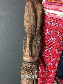 Old Papua New Guinea Abelam Carved Wooden Yam Peg / Stake Circa 1960s
