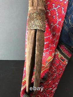 Old Papua New Guinea Abelam Carved Wooden Yam Peg / Stake Circa 1960s