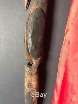 Old Papua New Guinea Abelam Carved Wooden Yam Peg / Stake Circa 1960s. (A)