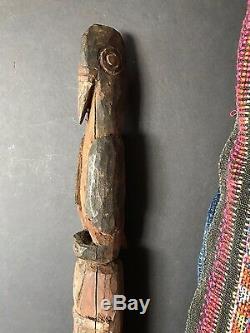 Old Papua New Guinea Abelam Carved Wooden Yam Peg / Stake Circa 1960s. (B)