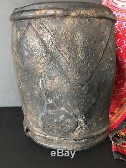 Old Papua New Guinea Carved Hardwood Container / Ex-Peter Hallinan Collection