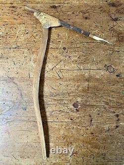 Old Papua New Guinea Fighting Pick War Club With Bone Point Highlands Region