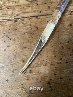 Old Papua New Guinea Fighting Pick War Club With Bone Point Highlands Region