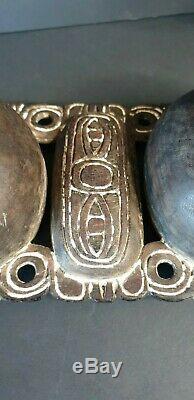 Old Papua New Guinea Gulf of Papua Carved Wooden Trade Bowl