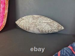 Old Papua New Guinea Gulf of Papua Carved Wooden Trading Bowl. Beautiful collect