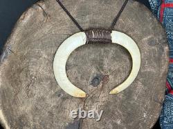 Old Papua New Guinea Highlands Ceremonial Boar Necklace