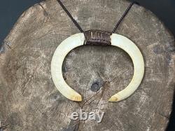 Old Papua New Guinea Highlands Ceremonial Boar Necklace