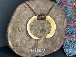 Old Papua New Guinea Highlands Ceremonial Boar Necklace