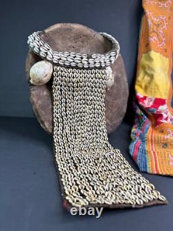 Old Papua New Guinea Highlands Cowrie Shell Ceremonial Chest Piece