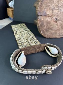 Old Papua New Guinea Highlands Cowrie Shell Ceremonial Chest Piece