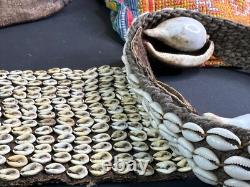 Old Papua New Guinea Highlands Cowrie Shell Ceremonial Chest Piece