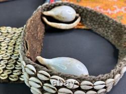 Old Papua New Guinea Highlands Cowrie Shell Ceremonial Chest Piece