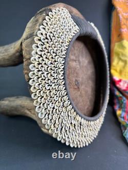 Old Papua New Guinea Highlands Cowrie Shell Ceremonial Collar Neck Piece