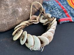 Old Papua New Guinea Kina Shell Coin Bracelet