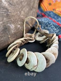 Old Papua New Guinea Kina Shell Coin Bracelet