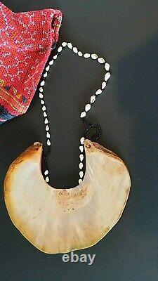 Old Papua New Guinea Kina Shell Necklace beautiful collection piece