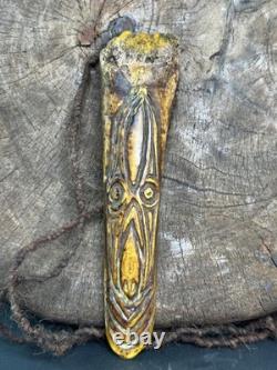 Old Papua New Guinea Sepik River Carved Spone by Jeff Liversidge