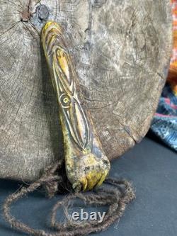 Old Papua New Guinea Sepik River Carved Spone by Jeff Liversidge