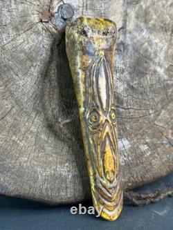 Old Papua New Guinea Sepik River Carved Spone by Jeff Liversidge