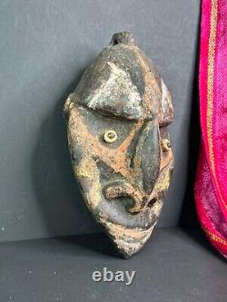 Old Papua New Guinea Sepik River Carved Wooden Head