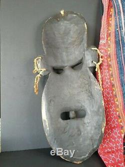 Old Papua New Guinea Sepik River Carved Wooden Mask beautiful collection & disp