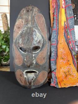 Old Papua New Guinea Sepik River Mask