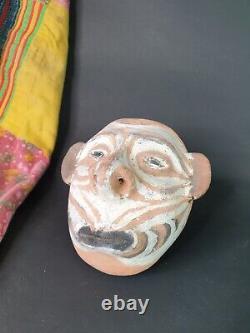 Old Papua New Guinea Sepik River Murik Lakes Pottery Head