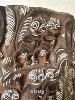 Old Papua New Guinea Story Board Kambot Village Oceanic TRIBAL ART