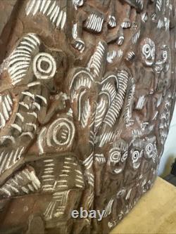 Old Papua New Guinea Story Board Kambot Village Oceanic TRIBAL ART
