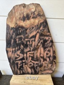 Old Papua New Guinea Story Board Kambot Village Oceanic TRIBAL ART