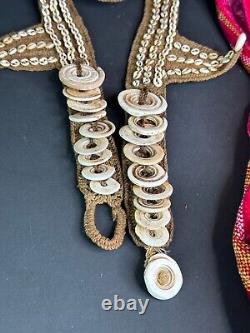 Old Papua New Guinea Trobriand Island Tikoui Boys Dance Belt with Kina Shell Cur