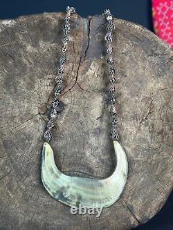 Old Papua New Guinea Western Highlands Black Pearl Shell Necklace